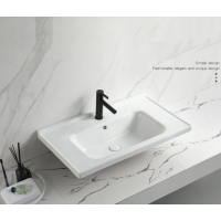 Ceramic Cabinet Basin - Rectangle Series 900 Waterproof Rim Design